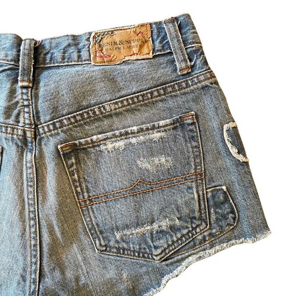 Ralph Lauren Denim & Supply Vintage Cut Off Jean Shorts Size 25 742N - Picture 7 of 7